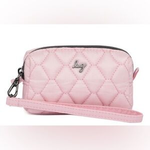 Lug Blimp Zip Around Wristlet Pouch Bubble Pink